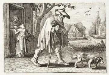 El hombre ciego, ilustración de 